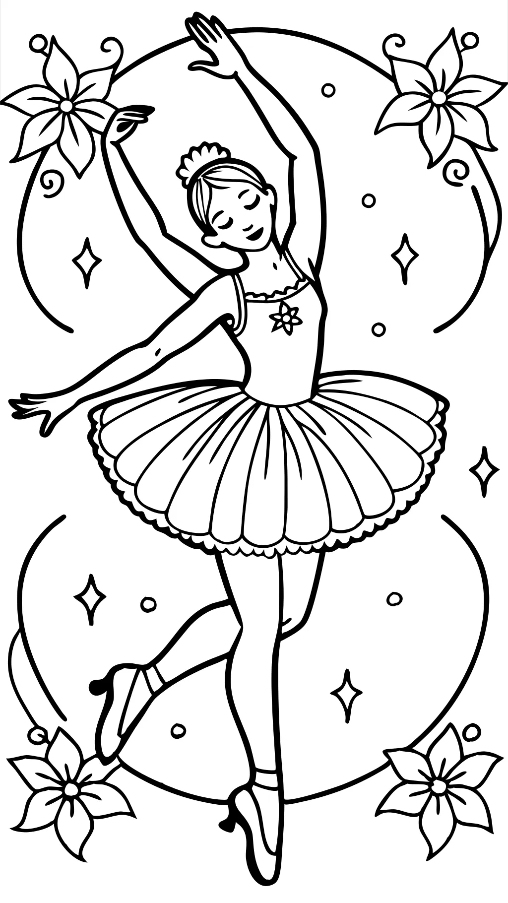 ballerina dance coloring pages